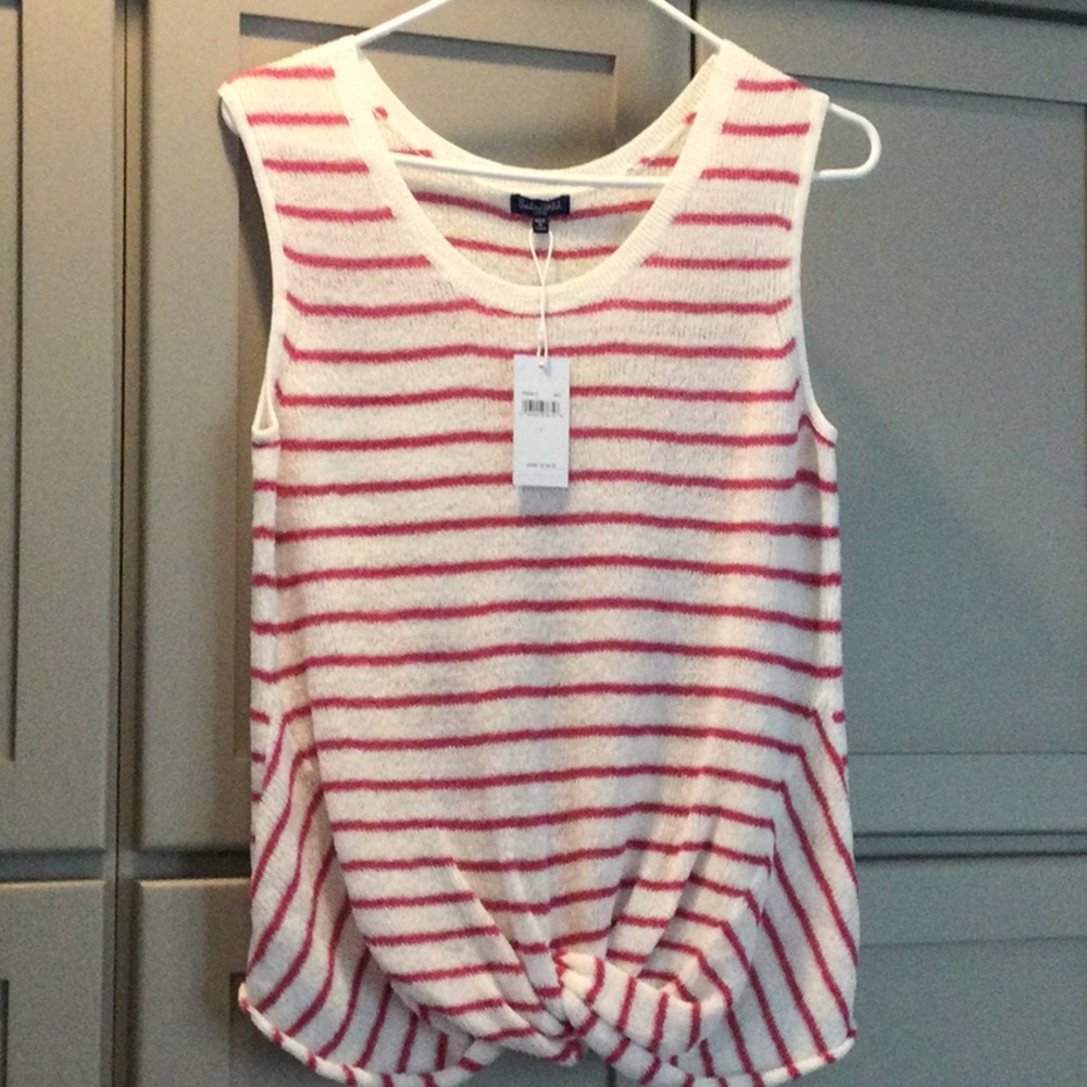 NWT Splendid Sleeveless French Terry Knit Top Sz L